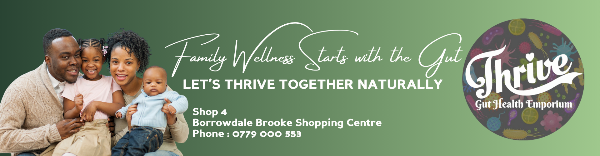 Thrive Gut Health Emporium Banner